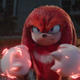 Knuckles the Echidna in Sonic the Hedgehog 2, fists glowing with red energy.